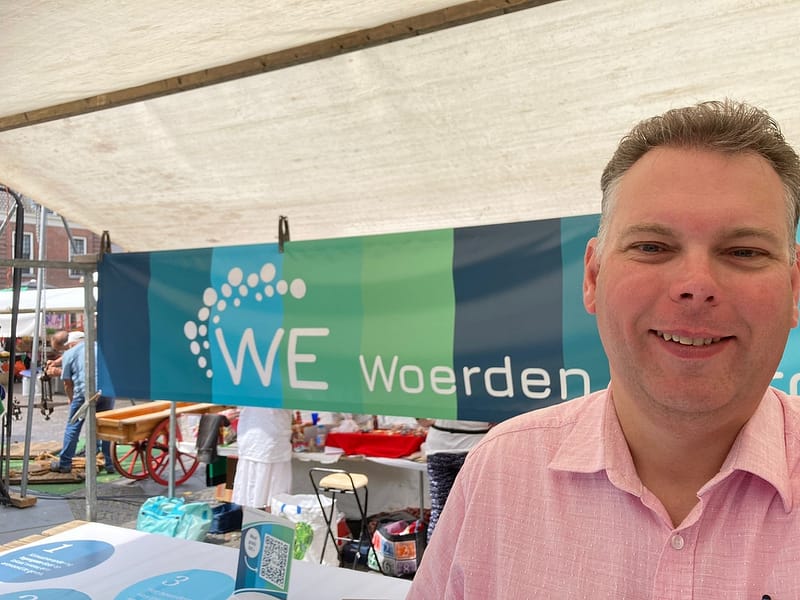 Simon Brouwer op de markt